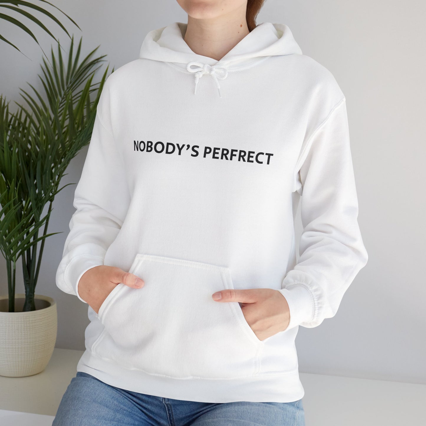 "Nobody's Perfrect" Unisex Heavy Blend™ Hooded Sweatshirt